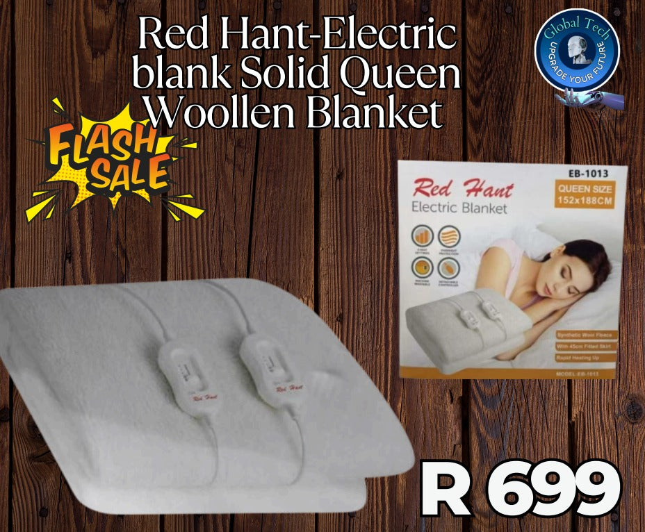 RED HART- Full-Fit Sherpa Fleece Electric Blanket in Stock. Opening Special: R 699