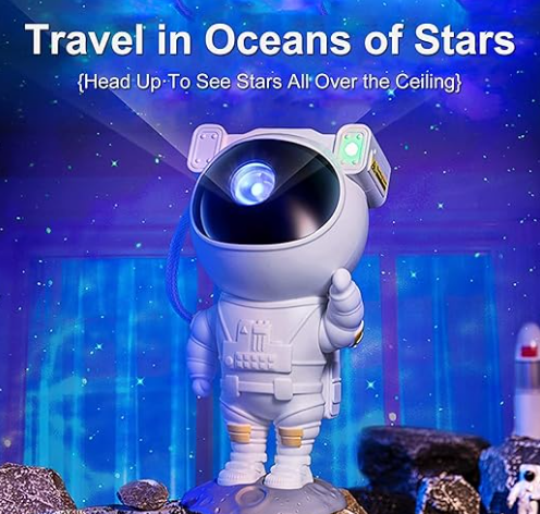 Robot Sky Space Stars Light Astronaut Galaxy Projector, Night lamp, Bedroom, Kids, galaxio,glaxy Projector,Remote Control for Adults, raksha bandhan Gift