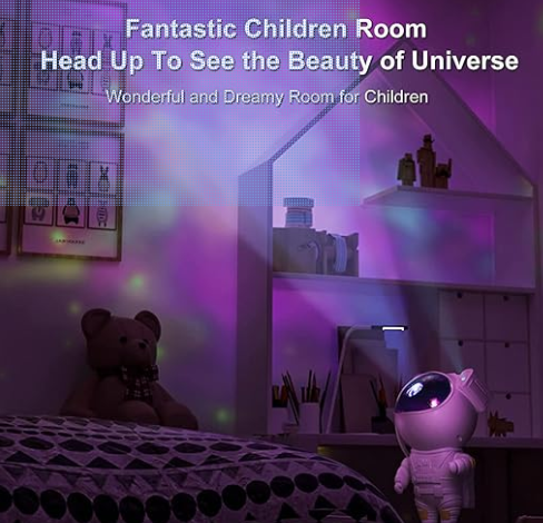 Robot Sky Space Stars Light Astronaut Galaxy Projector, Night lamp, Bedroom, Kids, galaxio,glaxy Projector,Remote Control for Adults, raksha bandhan Gift