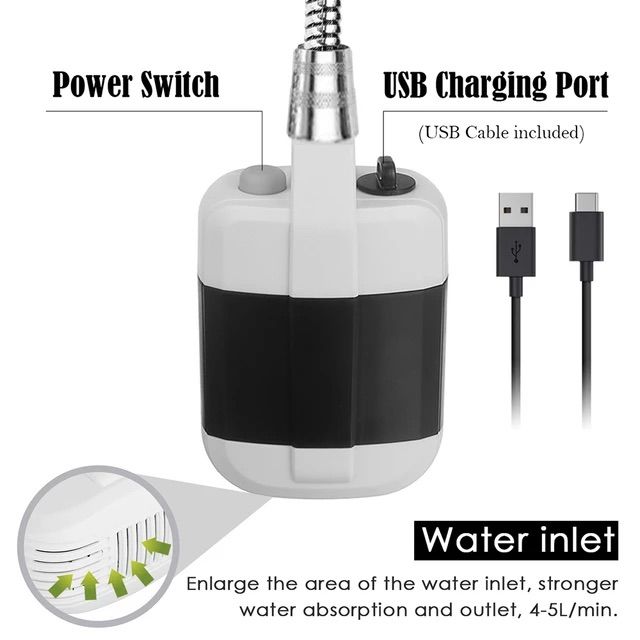 Portable Shower + 20L Heating Bucket