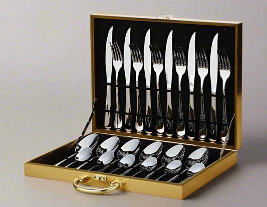 24pcs CUTLERY SET SILVER