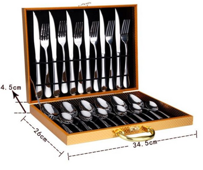 24pcs CUTLERY SET SILVER