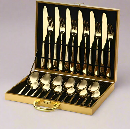 24pcs CUTLERY SET GOLD