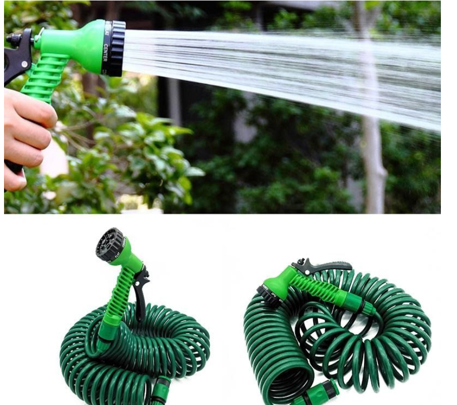 Garden 15m Spiral Hose Set