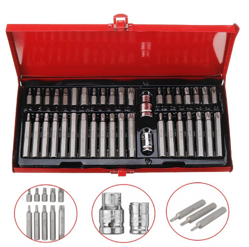 40 Piece Hex and Spline Bit Set