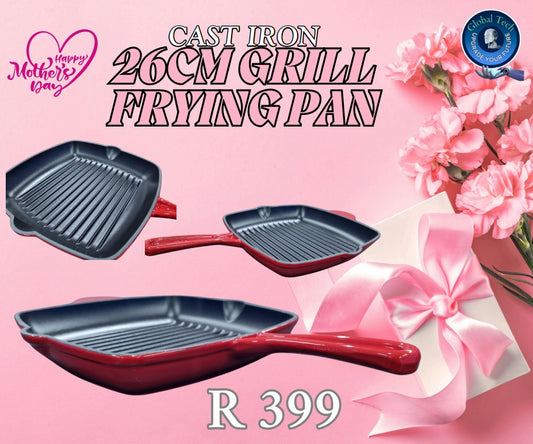 Mothers Day Special. Cast iron 26cm grill pan