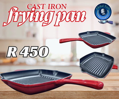Cast Iron Frying Pan Grilller