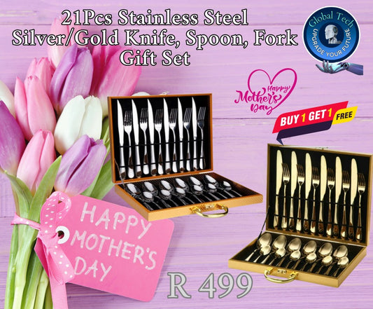 Mother's Day Special Combo. 2 x 24pcs Staineless cutlery sets. R499