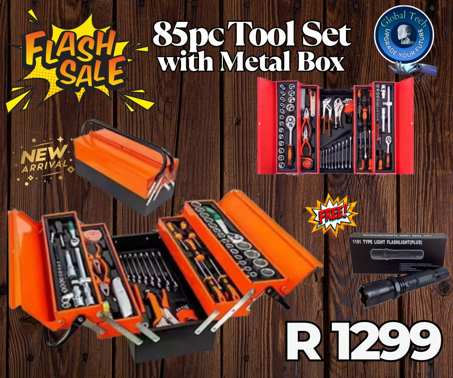 85pc Tool Set with Metal Box in Stock