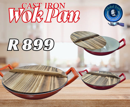 Cast Iron Wok Set