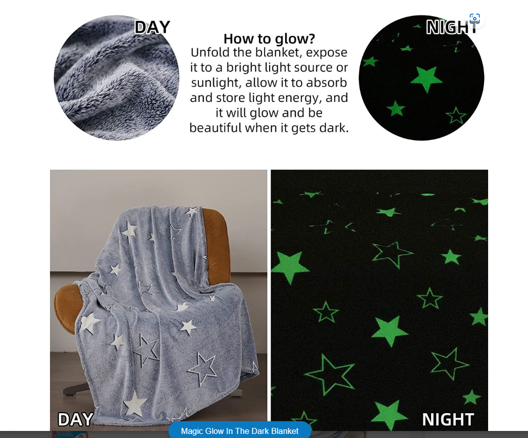 Glow in Dark Blanket